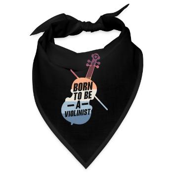 Born To Be A Violinist Violin Orchestra - Bandana - Schwarz - Vorne