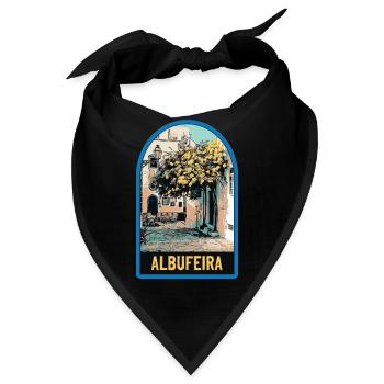 Malerische Gasse, Altstadt, Albufeira - Bandana - Schwarz - Vorne