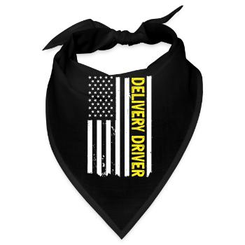 Lieferant Paket Lieferung - Bandana - Schwarz - Vorne
