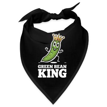 Grüne Bohnen - Bandana - Schwarz - Vorne