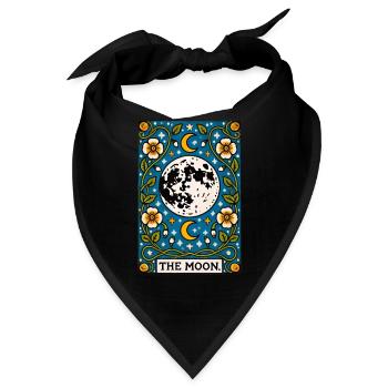 Der Mond - Bandana - Schwarz - Vorne