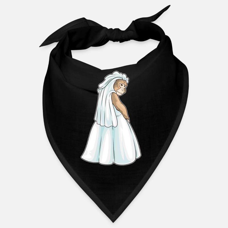 Affe Braut Schleier Hochzeit Bandana