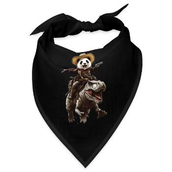 Panda - Bandana - Schwarz - Vorne