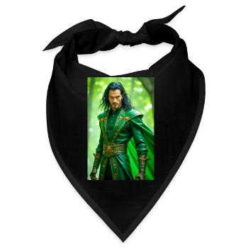 Loki ist ein gerissener Trickster-Gott und Gestaltwandler - Bandana - Schwarz - Vorne