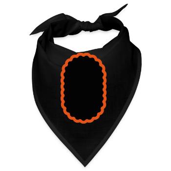 Fahrradflicken oval, Fahrrad Flicken Bike - Bandana - Schwarz - Vorne