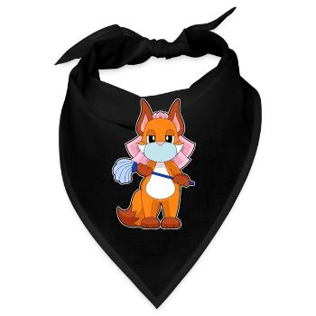 Fuchs Braut Schleier Hochzeit - Bandana - Schwarz - Vorne