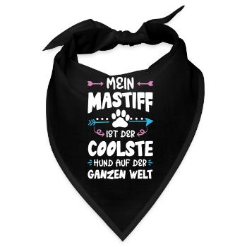 mastiff hund spruch - Bandana - Schwarz - Vorne