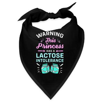 Blähungen Milch Allergie Laktose Intoleranz - Bandana - Schwarz - Vorne