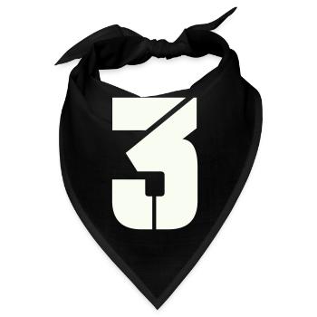 3 - Bandana - Schwarz - Vorne