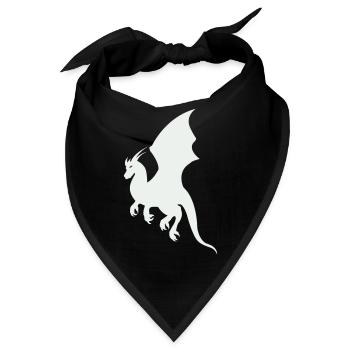 drache - Bandana - Schwarz - Vorne