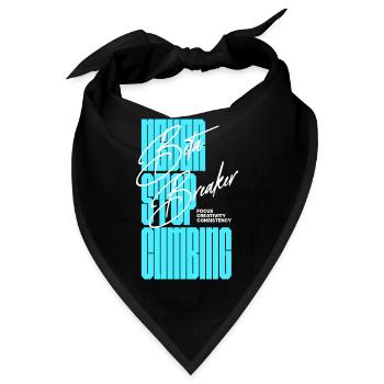 Beta Breaker motivierendes modernes Kletterdesign - Bandana - Schwarz - Vorne