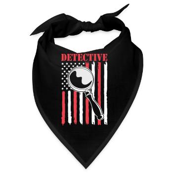 Detektiv - Bandana - Schwarz - Vorne