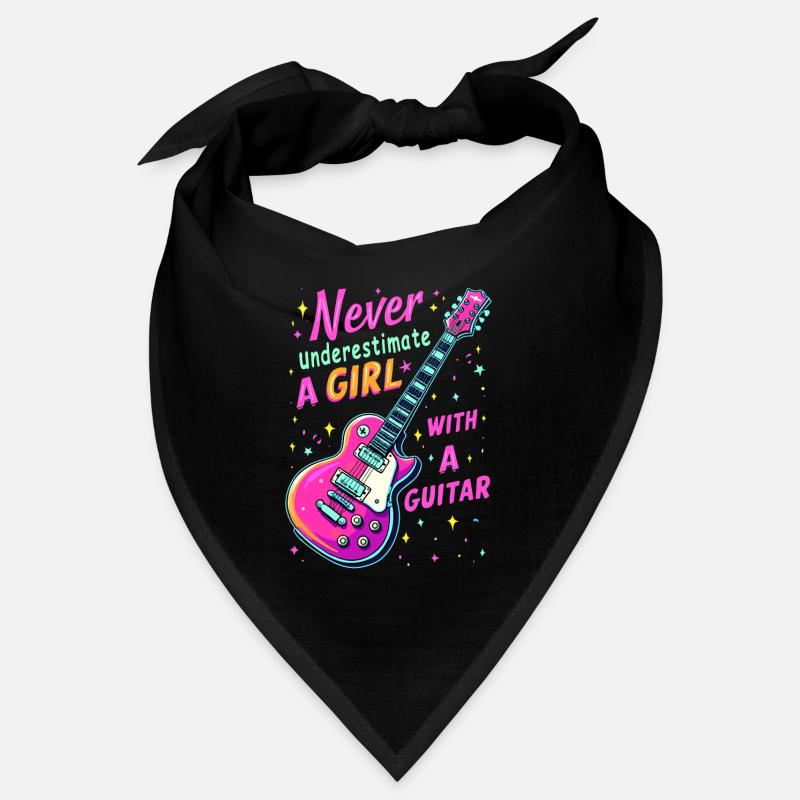 Fille avec guitare Bandana