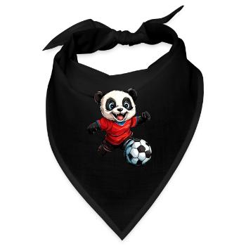 Fussball Pandas - Bandana - Schwarz - Vorne