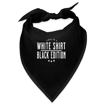 White Shirt...black Edition - Bandana - Schwarz - Vorne