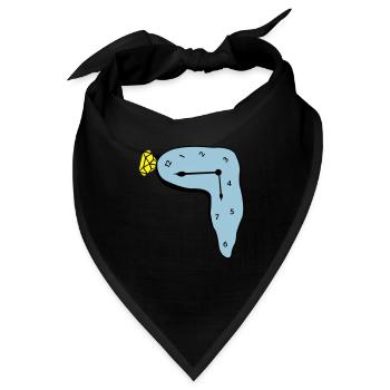 uhr - Bandana - Schwarz - Vorne