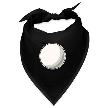 Billard weiße Billardkugel - Bandana - Schwarz - Vorne