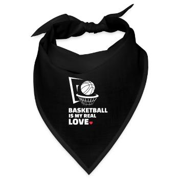 Ich Liebe Basketball - Bandana - Schwarz - Vorne