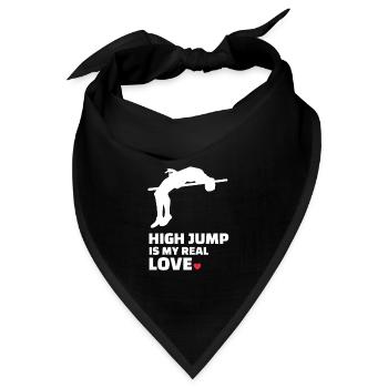 Ich Liebe Hochsprung - Bandana - Schwarz - Vorne