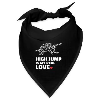 Ich Liebe Hochsprung - Bandana - Schwarz - Vorne