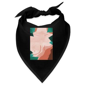 Feminismus - Rosa Oktober - Bandana - Schwarz - Vorne