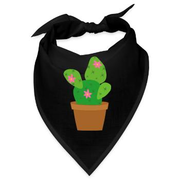 Kaktus - Bandana - Schwarz - Vorne