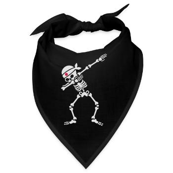 Dab skeleton kamikaze Japan Judo Karate Samurai - Bandana - Schwarz - Vorne