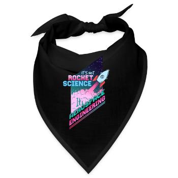 Es ist nicht Rocket Science, es ist Aerospace - Bandana - Schwarz - Vorne