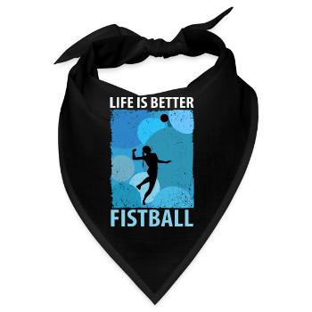 Faustball Faustballer Faustballspieler - Bandana - Schwarz - Vorne