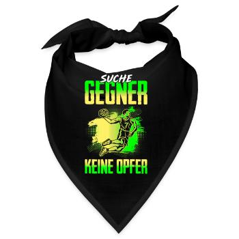 Suche Gegner Keine Opfer Basketball - Bandana - Schwarz - Vorne