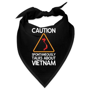 Vietnam - Bandana - Schwarz - Vorne