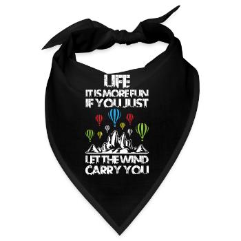 I Don t Always Stop Look At Air Balloons - Bandana - Schwarz - Vorne