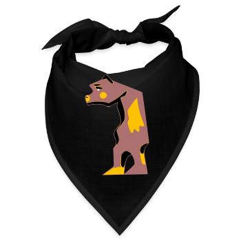 Hektor der traurige Bär - Bandana - Schwarz - Vorne