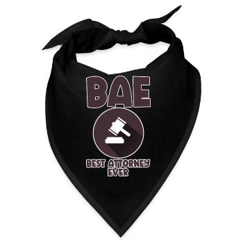 Bae Best Attorney Ever 4 - Bandana - Schwarz - Vorne