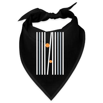 Abstraktes Design - Bandana - Schwarz - Vorne