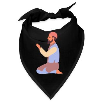 Ramadan Mubarak muslim islam Fasten moslem Allah - Bandana - Schwarz - Vorne