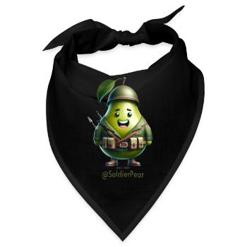 @SoldierPear - Bandana - Schwarz - Vorne