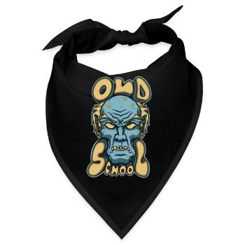 Oldschool - Bandana - Schwarz - Vorne