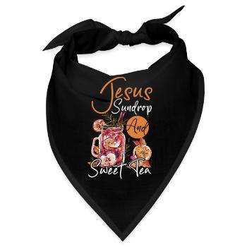 Eistee-Liebhaber Jesus Sundrop and Sweet Tea - Bandana - Schwarz - Vorne