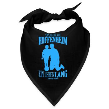 Hoffenheim Fußball Fans Geschenk - Bandana - Schwarz - Vorne