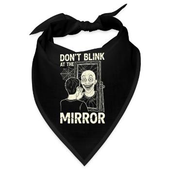 Horror Motiv Spiegelbild - Bandana - Schwarz - Vorne