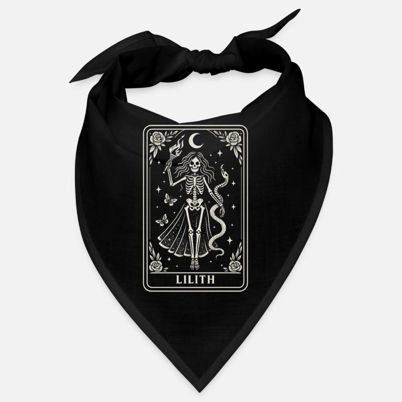 Lilith Squelette Déesse Clair de Lune Bandana