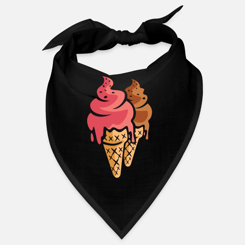 Deux glaces dessin animé Bandana