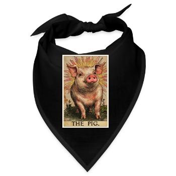 Schweine Schwein - Bandana - Schwarz - Vorne