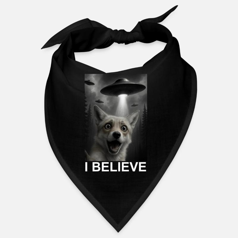 Fox, UFO, Abduction in the Forest, Humor, Extraterrestrial Bandana