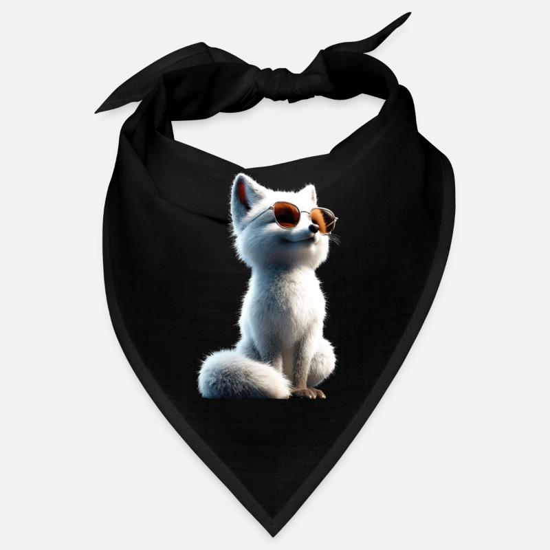 Polarfuchs Schneefuchs Eisfuchs Süßer Weißer Fuchs Bandana