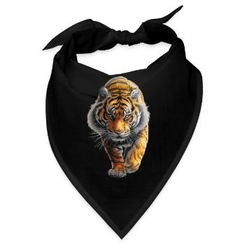 Tiger - Bandana - Schwarz - Vorne