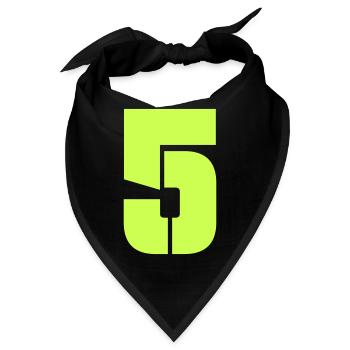 5 - Bandana - Schwarz - Vorne