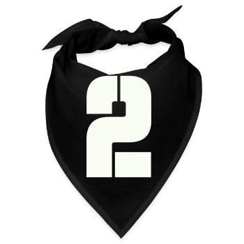 2 - Bandana - Schwarz - Vorne
