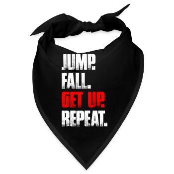Jump fall get up Fahrrad Mountainbike MTB Downhill - Bandana - Schwarz - Vorne
